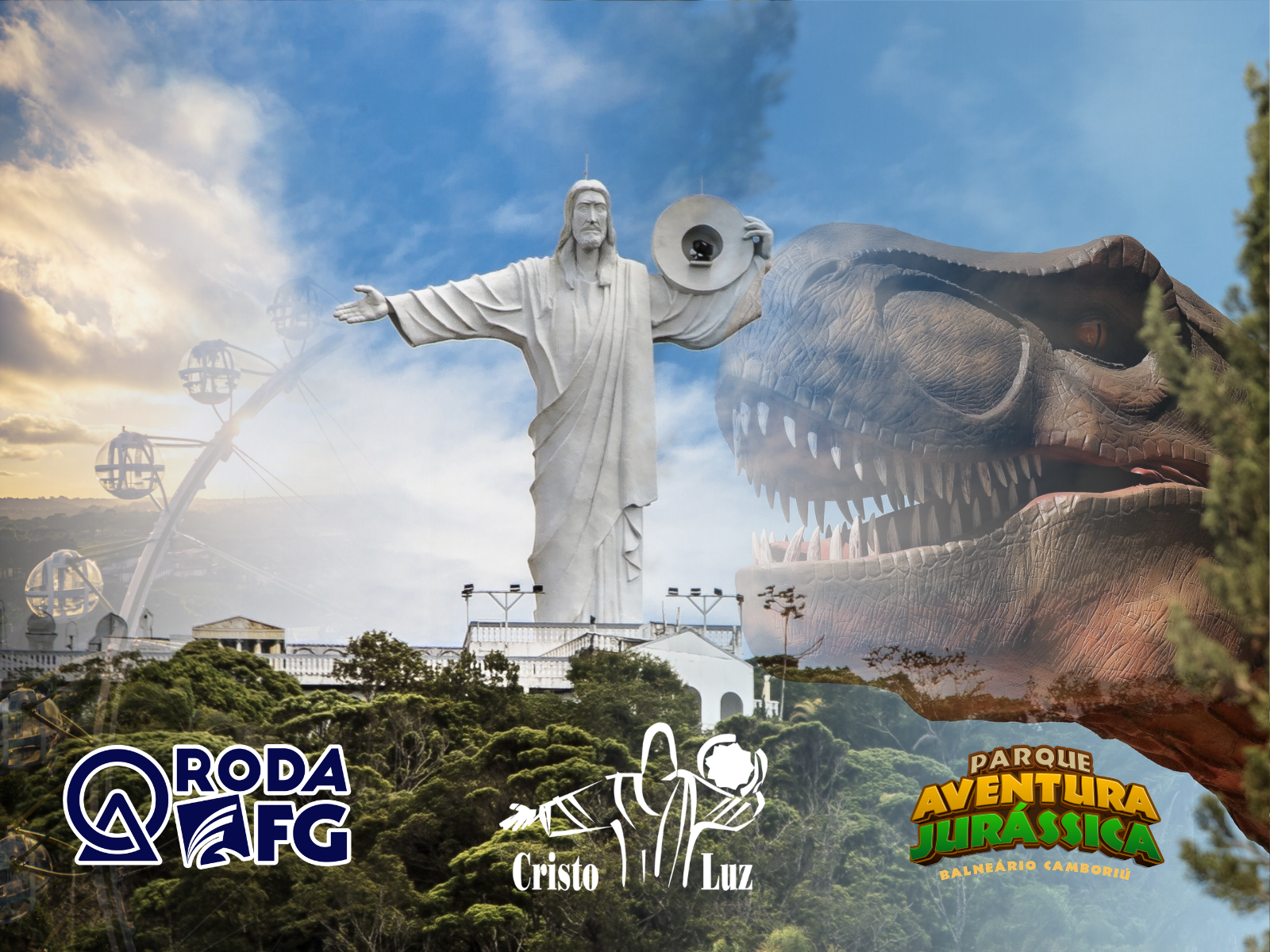 RODA FG + CRISTO LUZ + AVENTURA JURÁSSICA