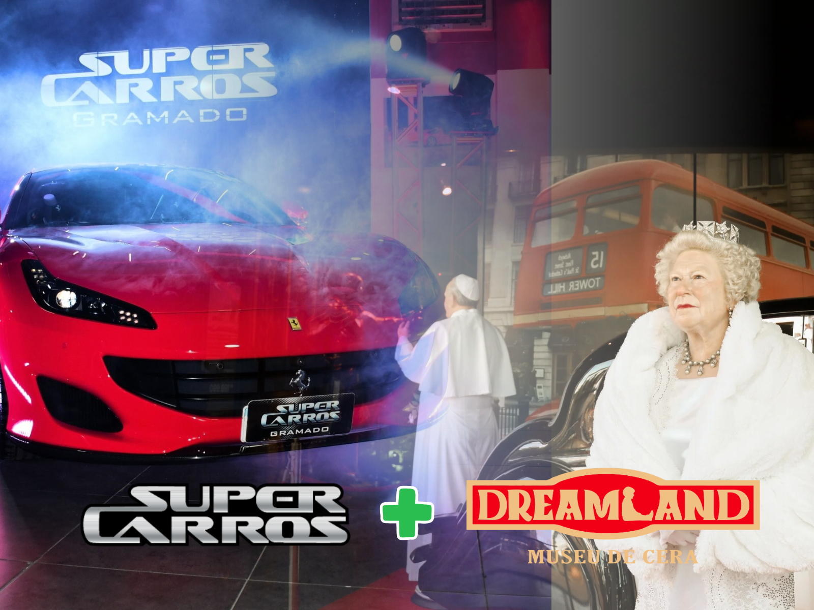 MUSEU DE CERA DREAMLAND + Super Carros c/ Carona de Porsche